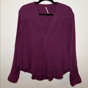 Free People Flowy Comfy Blouse